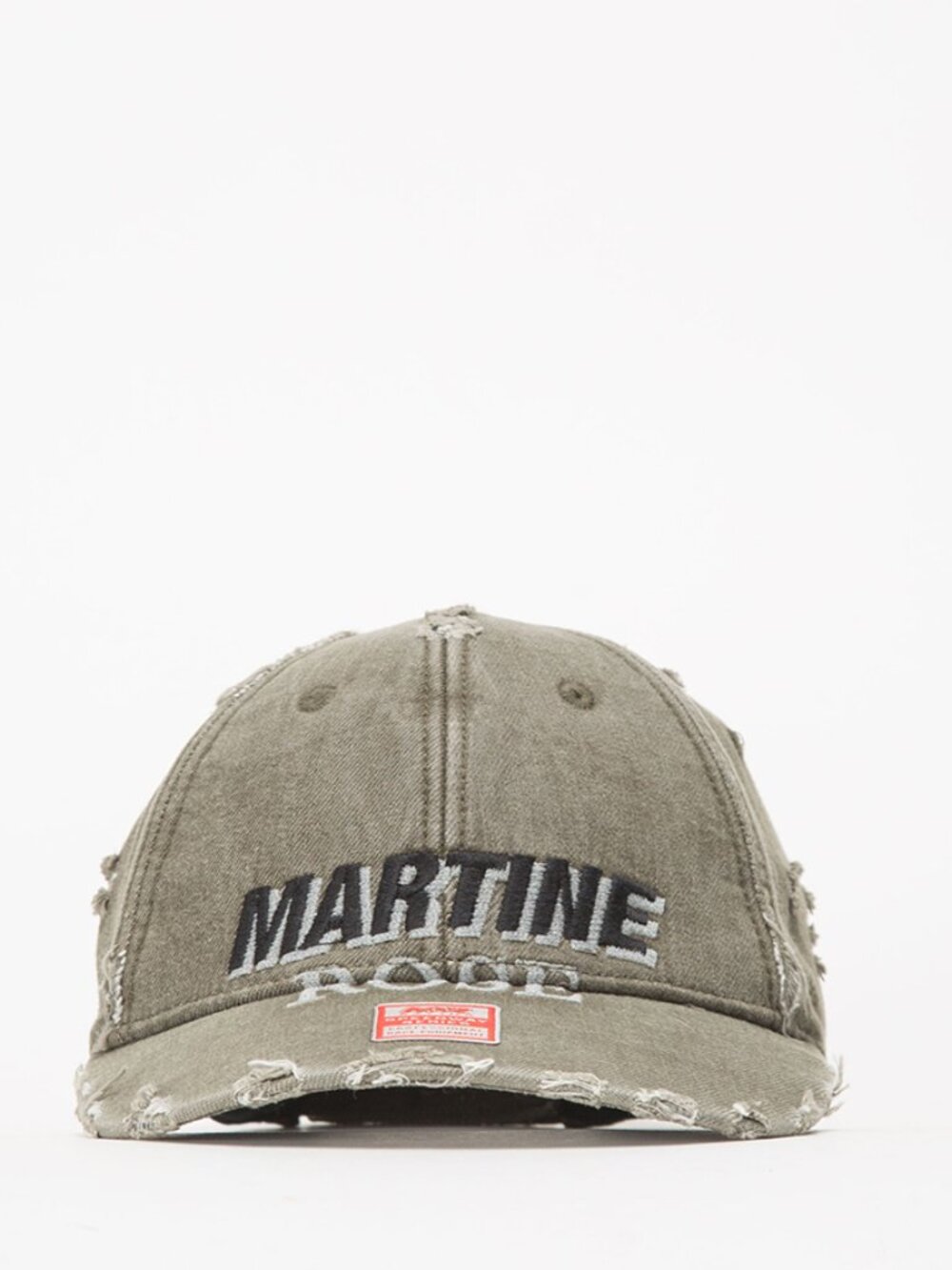 martine rose  ROLLED BACK CAP GREEN MARTINE